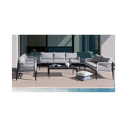 Mesita de jardín Calypso antracita 110x60 cm