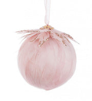 Lámpara de techo de plumas rosa Karol 6x Sfera D70