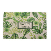 Alfombra rectangular hojas verdes cm180x140