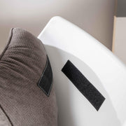 2x Butaca polipropileno gris oscuro 85cm x 74cm A. 86cm