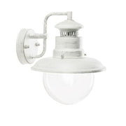 Aplique inferior E27 calypso blanco linea plata