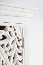 Aparador de 2 puertas en madera blanca Alinta