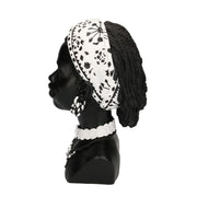 Busto de mujer africana estatua de resina cm18x20h30