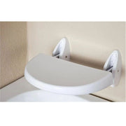 Asiento Plegable de Pared para Personas con Discapacidad Blanco 35x25 cm