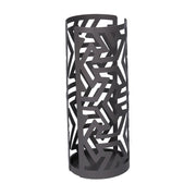 Portavasos de metal flechas gris oscuro redondo cm ø8h20