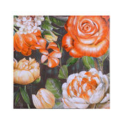 Cuadro estampado flor naranja cm80x80x3