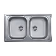 Fregadero 86x50 2 senos SAXT322