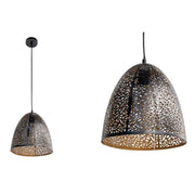 Candelera industrial urbana de metal moderno 25 x 108 cm negro