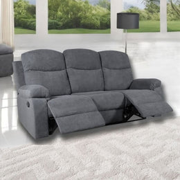 Sofá reclinable Chicago 3 plazas gris Twist 20