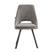 Silla acolchada gris Blauss 85x56x48 cm