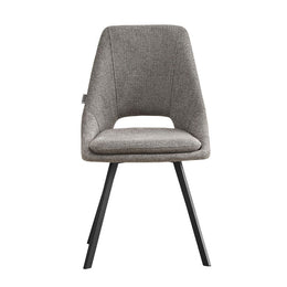 Silla acolchada gris Blauss 85x56x48 cm