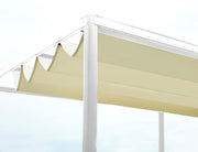 Cenador de aluminio milwaukee con cubierta eléctrica 3x3m x 2.5h