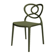 Silla Lovely en Polipropileno Verde Oliva 59x53x82 cm