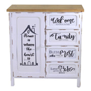 Muebles antiguos hogar breslau 1 puerta + 4 cajones cm80x38.5 x h85