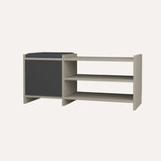 Scarpiera Antracita con Color Light Mocha 44x100x35 cm