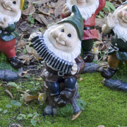 Estatua jardín enano con acordeón 16x13,5x28H