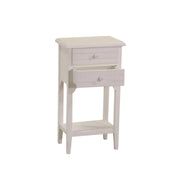 Gabinete de madera Nuremberg 2 cajones + 1 tapa crema cm37x26h70