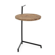 Mesita Walton de madera y acero cm 38 x 44x 63 h