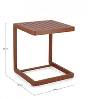 2x Mesa de Centro Konnor 40X40 Terracota