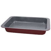 Lasaña Rectangular Cm 37x26x6 Acero Carbono Roja
