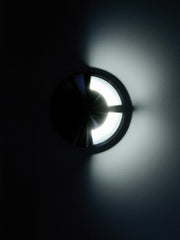 Lámpara empotrada de suelo en aluminio fundido, vidrio irrompible, IP65, 40W negro