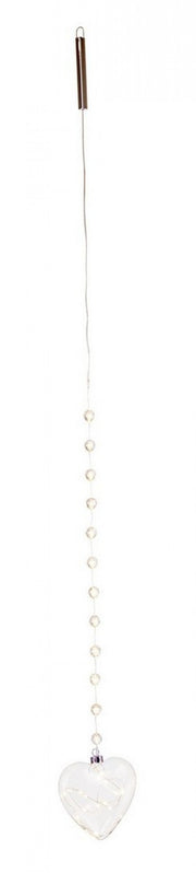 Collar de corazón transparente clásico D150 C, 6x