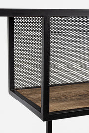 Librería de metal de estilo industrial con 6 estantes cm 84x35x188h