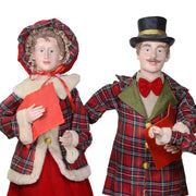 Singer family juego de telas rojo escocés 4pcs cm34x22h95