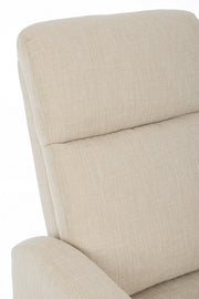 Sillón reclinable manual tejido Iris beige