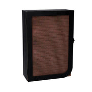 Llavero puerta madera negra rectangular con 3 ganchos cm20x9,5x29