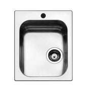 42x50 cm de acero cepillado con fregadero