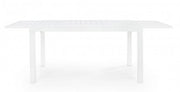 Mesa extensible 140-210x77 blanca en aluminio