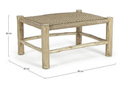 Mesa de jardín de fibra sintética Lampok
