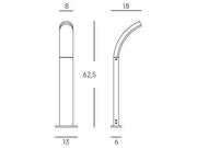 Lámpara de pared de aluminio fundido con difusor de resina opalina - 15W, 2300 lúmenes, 1050 lúmenes, 4000°K grafito