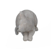 Gato resina gris 19x11,5h14,5 cm