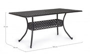 Mesa de exterior Ivrea rectangular antracita cm 90 x 160