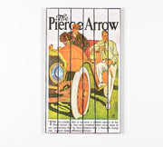 Estampa sobre madera con lienzo multicolor 60x100 cm