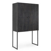 Gabinete de acero de 2 puertas de estilo industrial