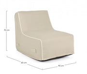 Chaise Longue Rihanna Hinchable Beige