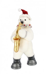 Soporte de saxofón blanco Stevie Bear C con altura de 51 cm