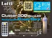 Cluster 3m M-P18 300 MicroLED Telec. Luces navideñas IR 21F