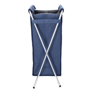 Cesta plegable de tela azul cm29x33.5h66