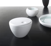 Mesa de centro en resina blanca 60x60x30h cm