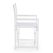 Silla de director taylor blanca Bizzotto garden plegable casa