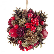 Decoración Esférica Adalia Rojo D140