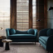 Sofá 2 plazas efecto terciopelo Candis Deep