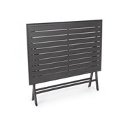 Mesa de exterior en aluminio antracita ELIN 110x70x h71 cm