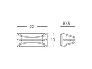 Aplique 10W Led 4000K linea bra caffe'