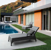 Cuna Britton con cojines antracita 205 cm