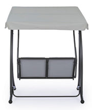 Mecedora biplaza acero Antracita GRELY 145x120x h185 cm
